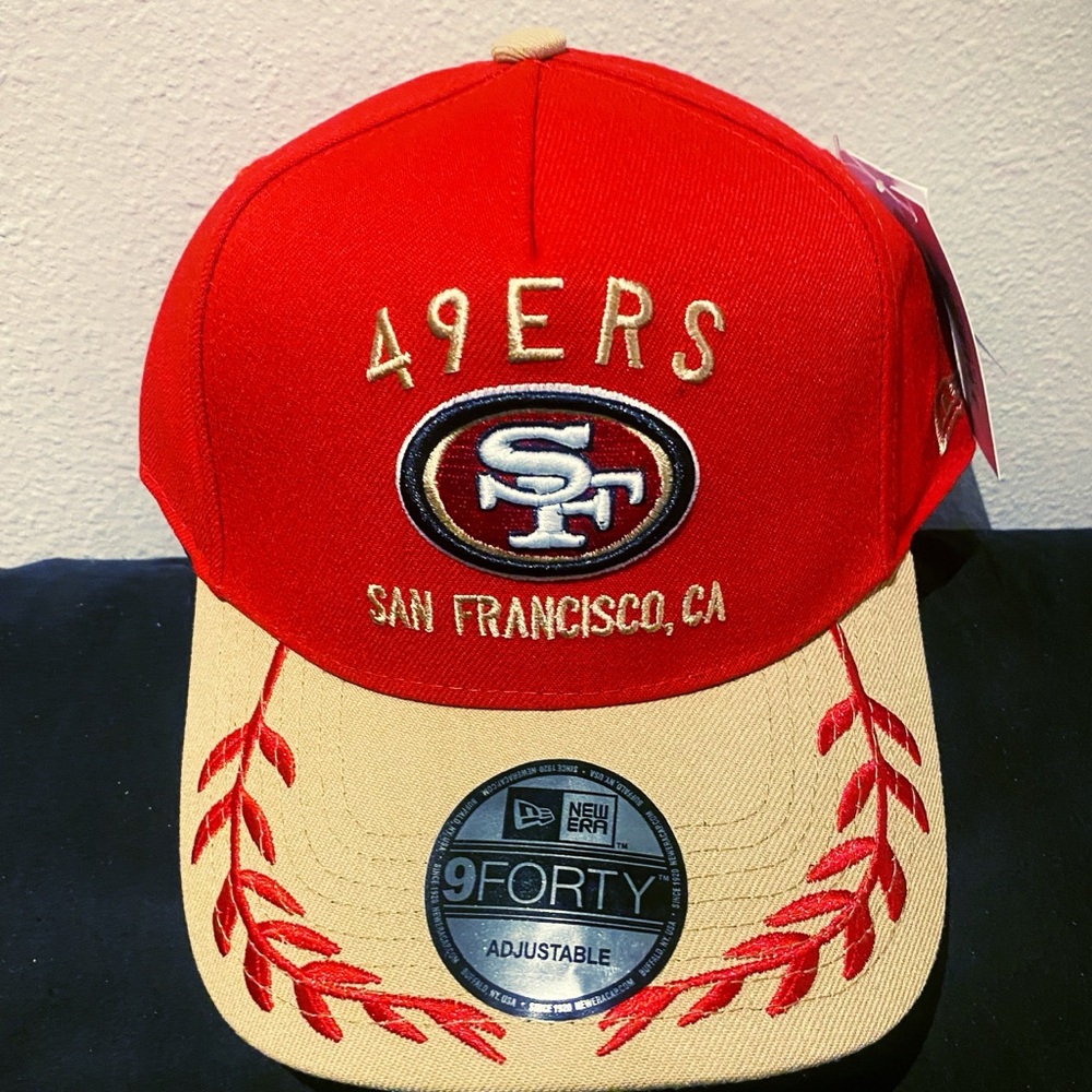 San Francisco 49ers New Era Red and Tan SnapBack Baseball Cap